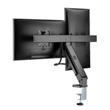 LogiLink Dual Monitorhalterung für 2 Monitore 17"-27" mit Handgriff Tischhalterung