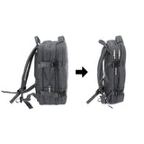 Camry CR 6881dg Business Rucksack 24 L erweiterbar, Handgepäck Rucksack 40x20x30 cm, Laptoprucksack bis 15,6 Zoll, RFID, USB, YKK-Reißverschlüsse, wasserabweisend