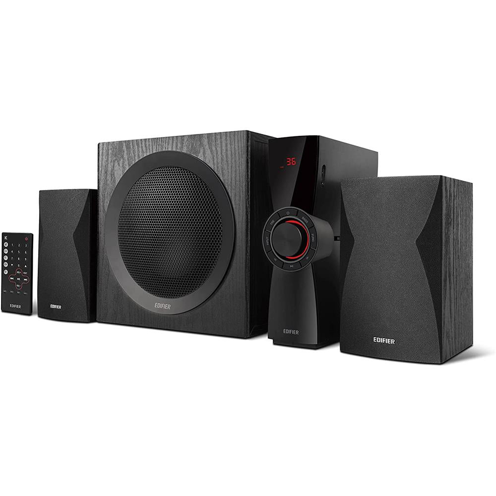 Edifier CX7 Aktives 2.1 Home-Entertainment-System mit Bluetooth V5.0, Schwarz