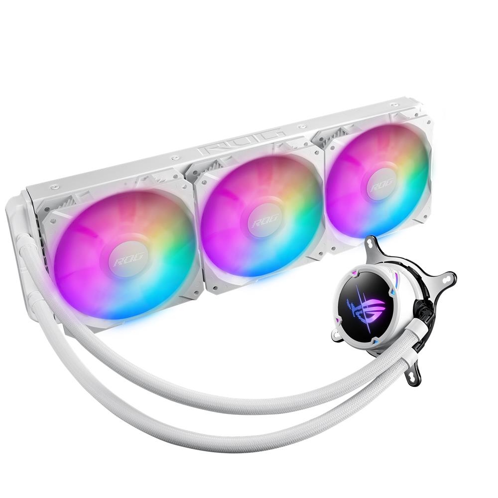 ASUS ROG Strix LC II 360 ARGB White Edition All-in-One-Flüssig-CPU-Wasserkühler Aura Sync weiß