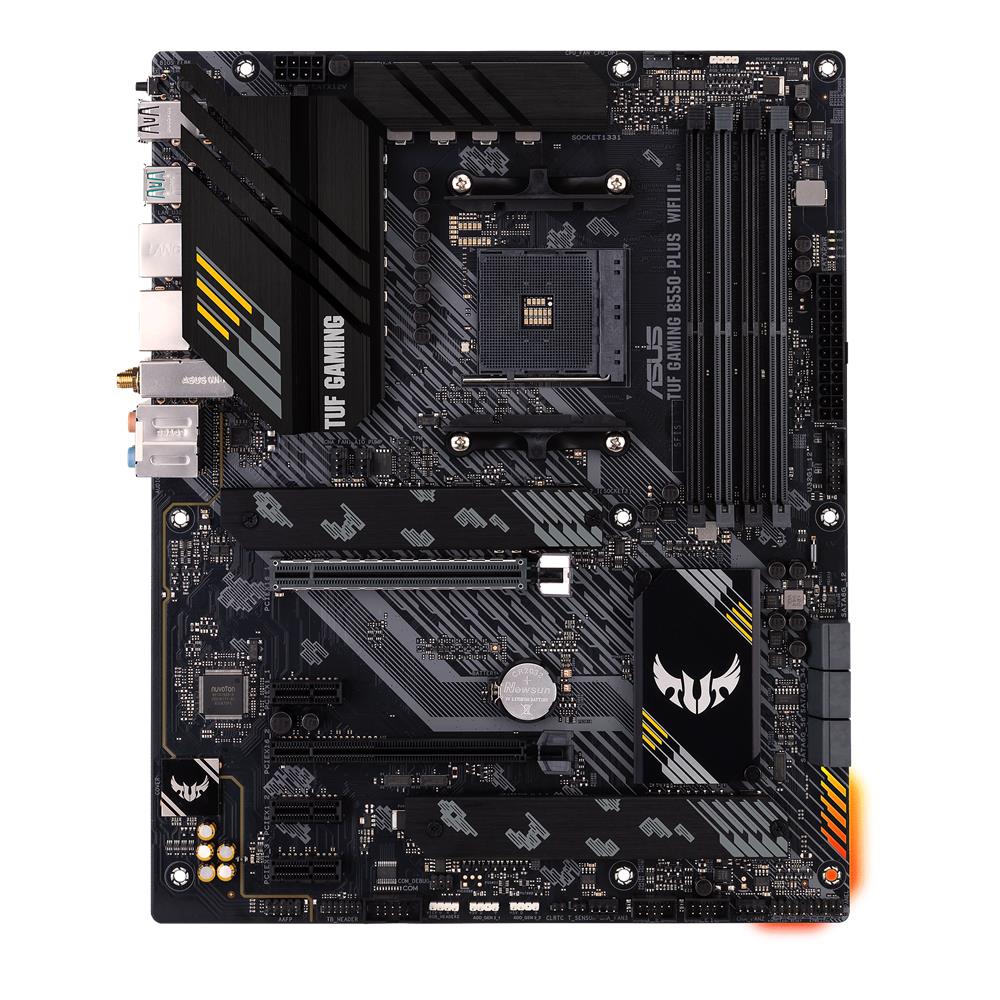 ASUS TUF GAMING B550-PLUS WIFI II Mainboard Sockel Ryzen AM4 (ATX, PCIe, Dual M.2, WiFi6, SATA)