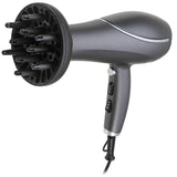Camry CR 2281 Ionen-Haartrockner Grau 2200W mit Diffusor, Kaltluftfunktion und 3 Temperaturstufen für schnelles Haarstyling