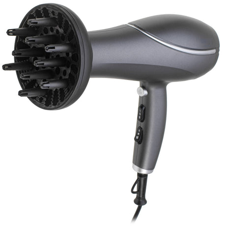 Camry CR 2281 Ionen-Haartrockner Grau 2200W mit Diffusor, Kaltluftfunktion und 3 Temperaturstufen für schnelles Haarstyling