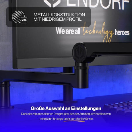 ENDORFY Broadcast Low Profile Boom Arm Mikrofonarm für Streaming und Podcasting
