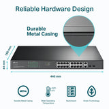 TP-Link TL-SG1218MP 18-Port Gigabit Rackmount Switch mit 16× PoE+ Ports, 250W PoE-Budget