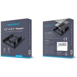 GRAUGEAR Konverter 2x 2,5 Zoll HDD SSD auf 3,5 Zoll Schacht