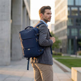 Camry CR 6880nb Reiserucksack 24 Liter, Handgepäck-Rucksack mit Laptopfach bis 17 Zoll, Nassfach, Schuhfach, RFID-Schutz und USB-Anschluss