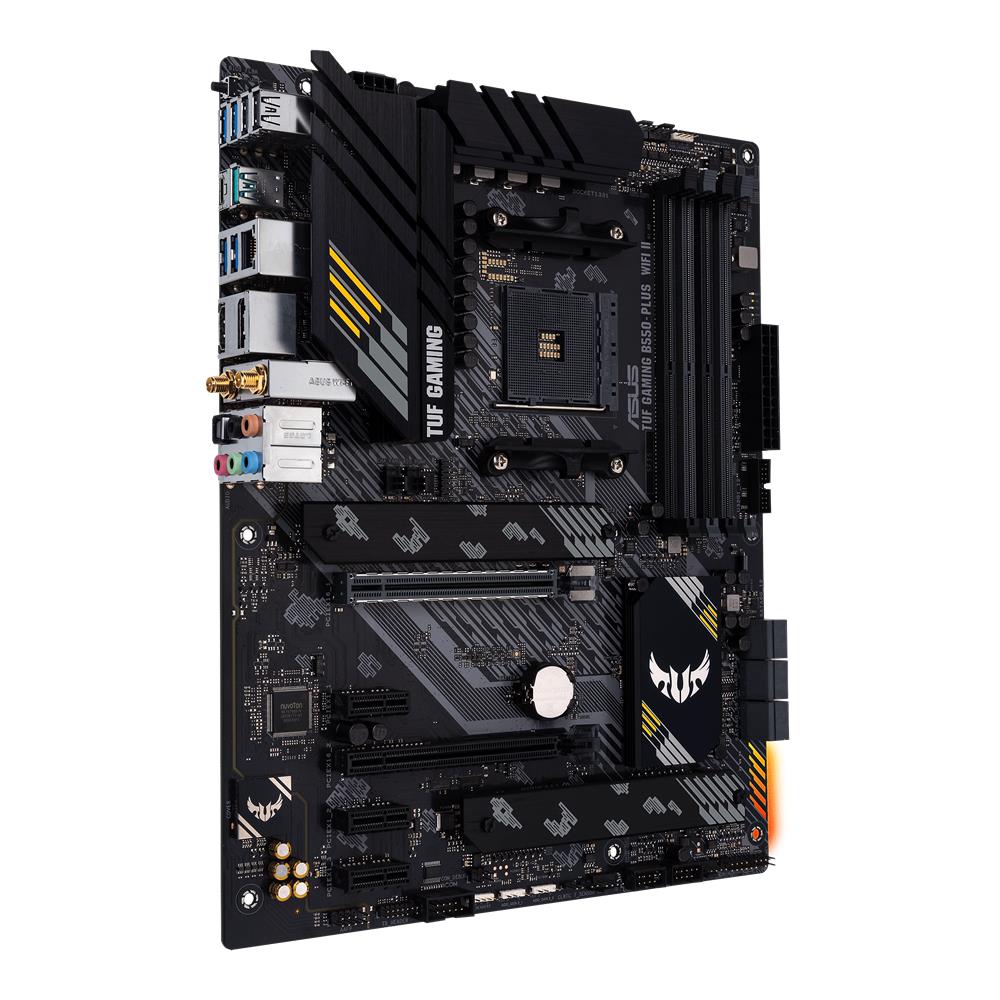 ASUS TUF GAMING B550-PLUS WIFI II Mainboard Sockel Ryzen AM4 (ATX, PCIe, Dual M.2, WiFi6, SATA)