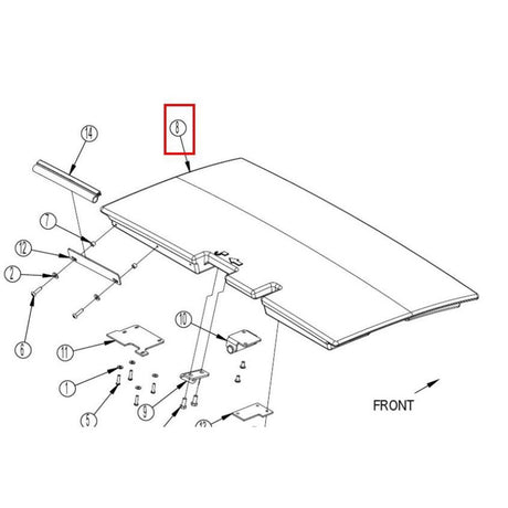 Nilfisk Original 56509404 Cover Engine Rear Heckmotorabdeckung