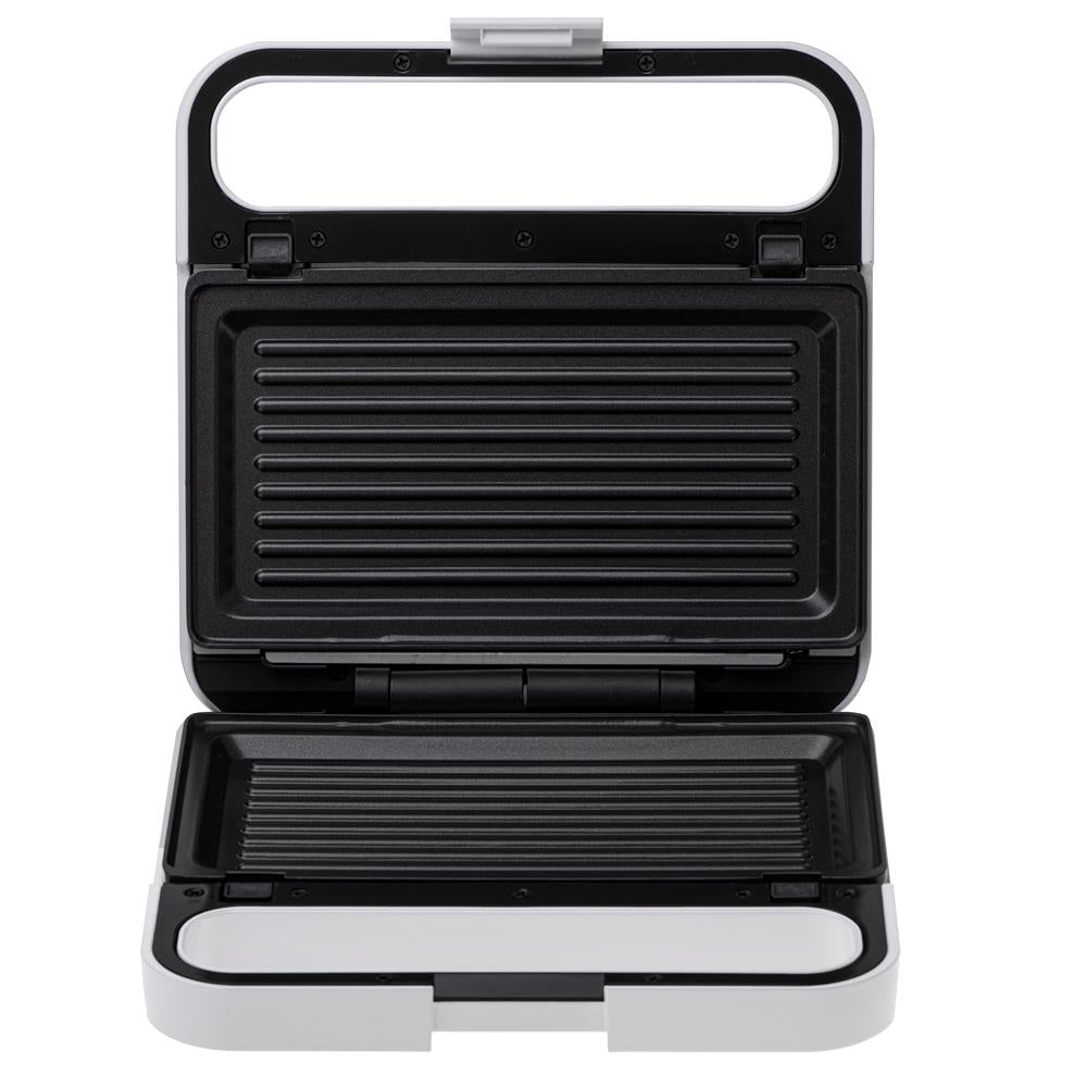 Adler AD 3070 2in1 Sandwichmaker Kontaktgrill 1100W antihaftbeschichtet weiß