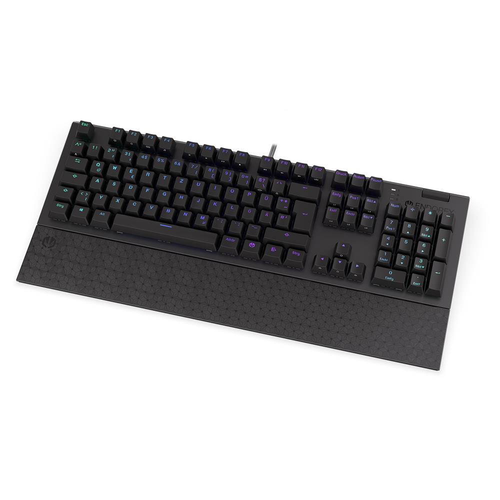 ENDORFY Omnis (schwarz, DE-Layout, Kailh RGB Red), Tastatur, Beleuchtet, Kabellos, Handauflage