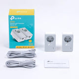 TP-Link TL-PA4010PKIT AV600-Powerline-Adapter KIT mit Steckdose 2er Set Plug-and-Play