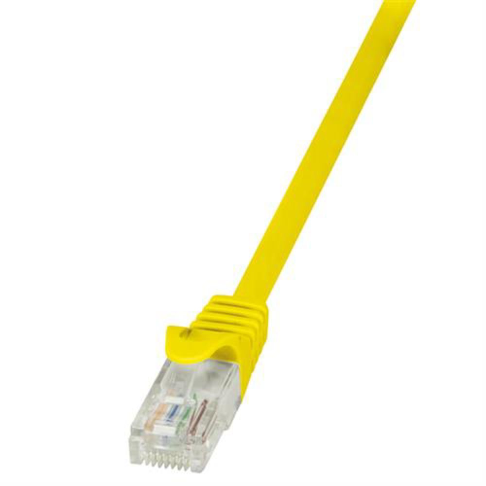 LogiLink Patchkabel EconLine, Cat.5e, U/UTP, gelb, 0,5 m