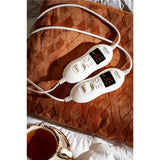 Camry CR 7436 elektrische Heizdecke mit Zeitschaltuhr Timer Heizunterbett braun