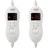 Camry CR 7436 elektrische Heizdecke mit Zeitschaltuhr Timer Heizunterbett braun