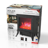 Adler AD 7754 Elektrokamin Schwarz präzise Temperaturregelung anpassbare Intensität