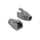 LogiLink Knickschutztülle für RJ45-Stecker, 8,0mm, Grau, 50 Stück