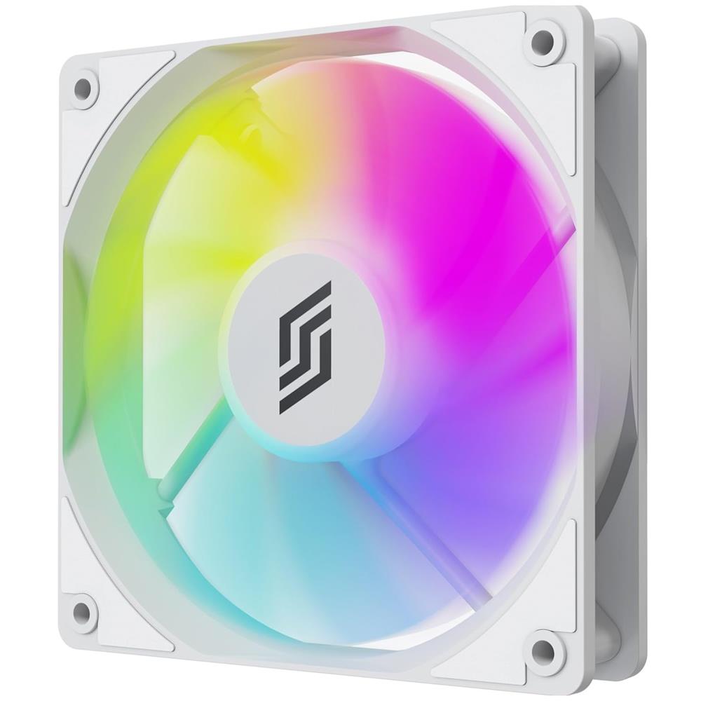 Silentware RF120WD White 120mm PWM A-RGB Lüfter mit Daisy-Chain, RGB-Beleuchtung, leise