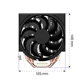 ENDORFY Spartan 5 MAX EY3A003, CPU-Kühler, Schwarz, Wärmeleitpaste inklusive