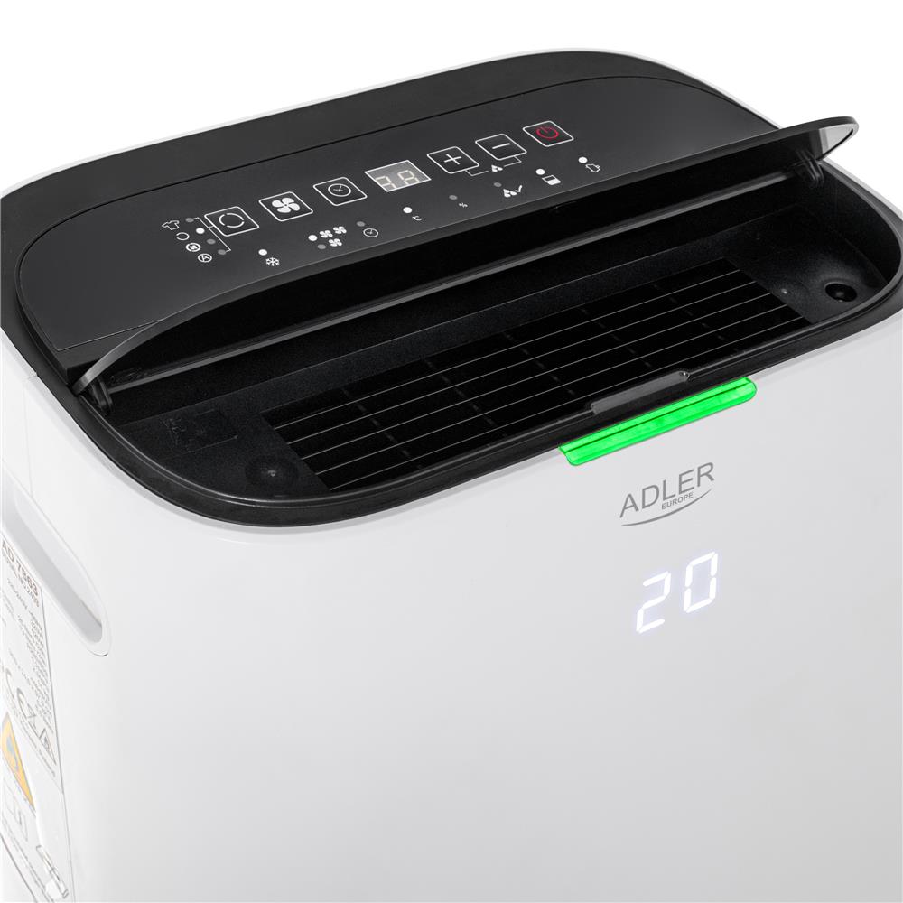 Adler AD 7863 2 in 1 Luftentfeuchter und Luftreiniger elektrisch mit LED Anzeige Weiß