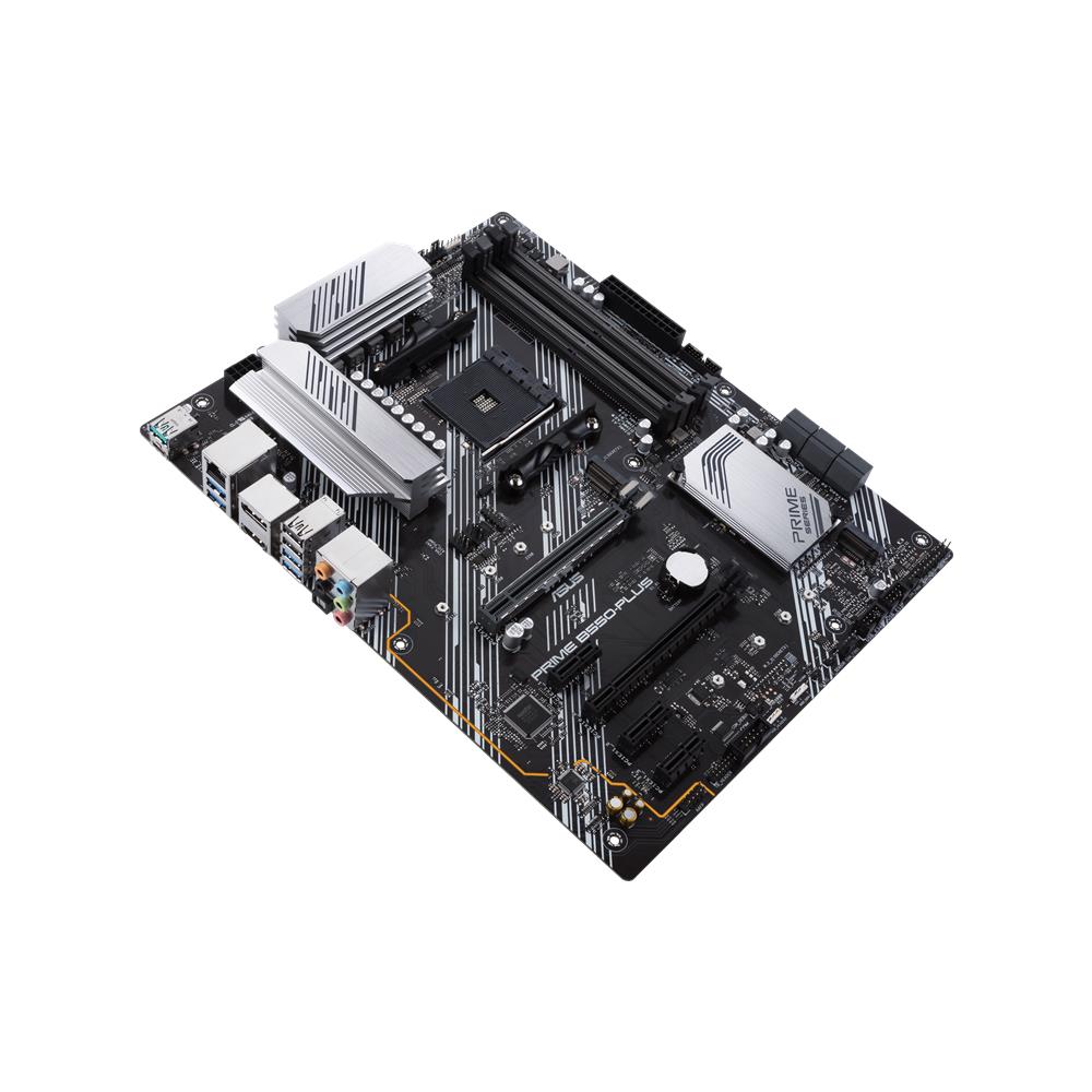 ASUS Prime B550-Plus Gaming Mainboard Sockel AM4 ATX Ryzen PCIe 4.0 2x M-2 1Gbit/s-Ethernet