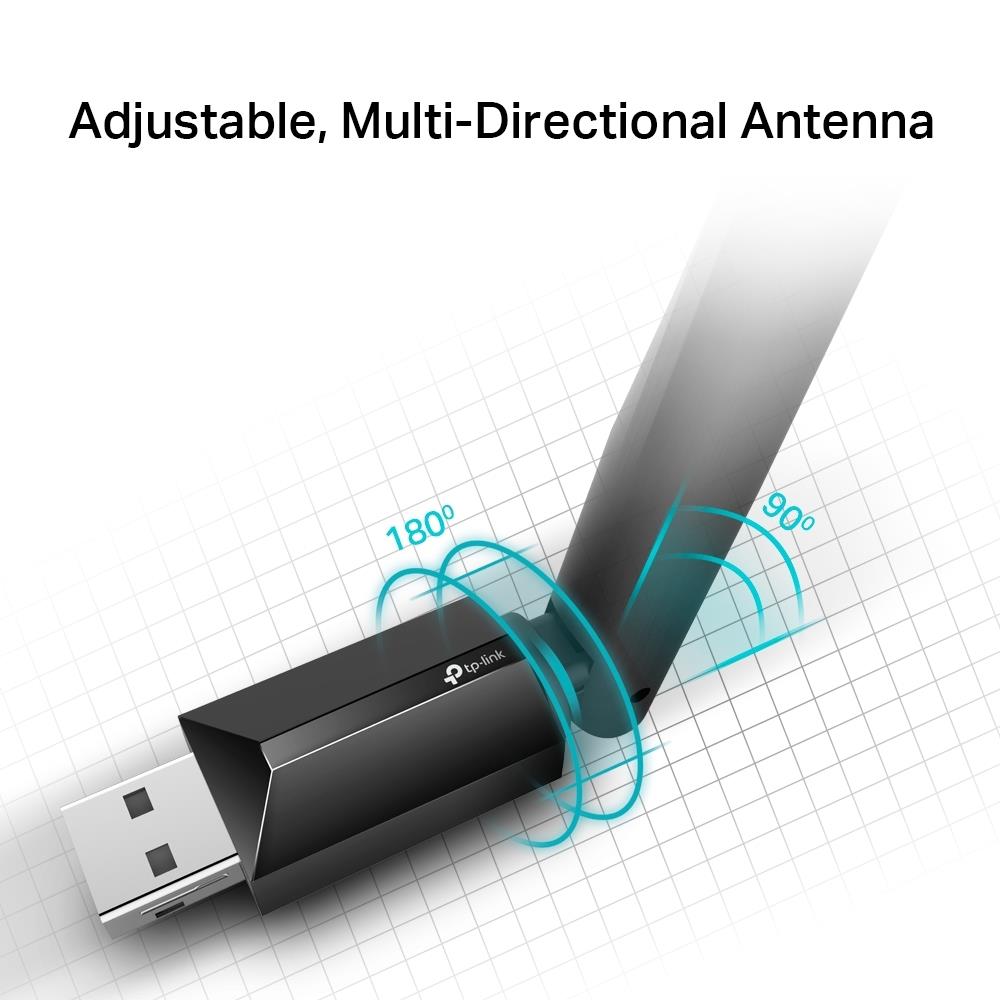 TP-Link Archer T2U Plus AC600-High-Gain-Dualband-USB-WLAN-Adapter