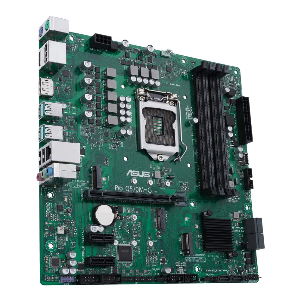 ASUS Pro Q570M-C/CSM Business-Mainboard Sockel Intel LGA 1200 (Micro-ATX, PCIe 4.0, DDR4 DIMM)