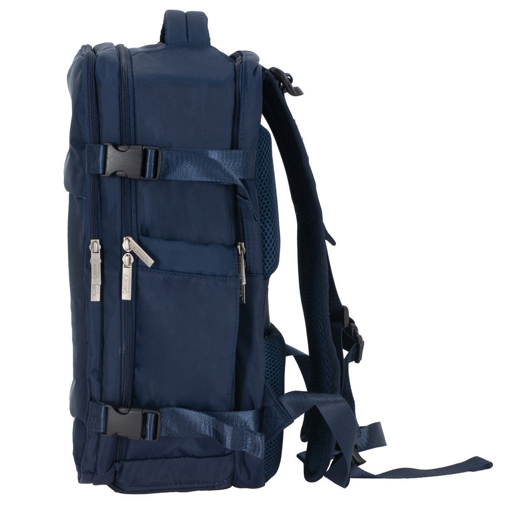 Camry CR 6880nb Reiserucksack 24 Liter, Handgepäck-Rucksack mit Laptopfach bis 17 Zoll, Nassfach, Schuhfach, RFID-Schutz und USB-Anschluss