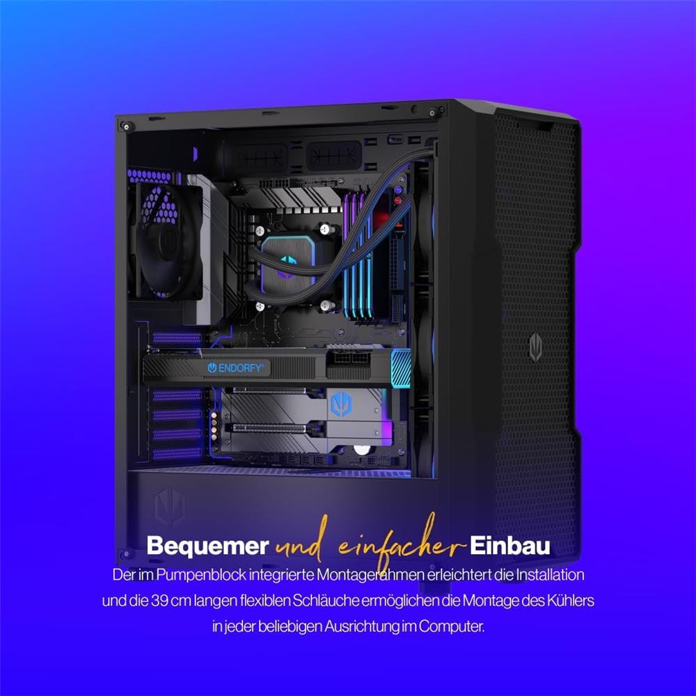 ENDORFY Navis F360 ARGB AiO-Wasserkühlung, Beleuchtet, 360mm Radiator, PWM-Pumpe | EY3B006