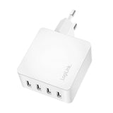 LogiLink 4-fach USB-Steckdosenadapter, 24 W, 4x USB-A, Weiß