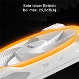 be quiet! Light Wings 140mm PWM Reverse White 7 invertierte Lüfterblätter hoher Airflow