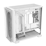 ASUS A23 PLUS TG ARGB White microATX PC Gehäuse mit 4 ARGB Lüftern und Glasfront