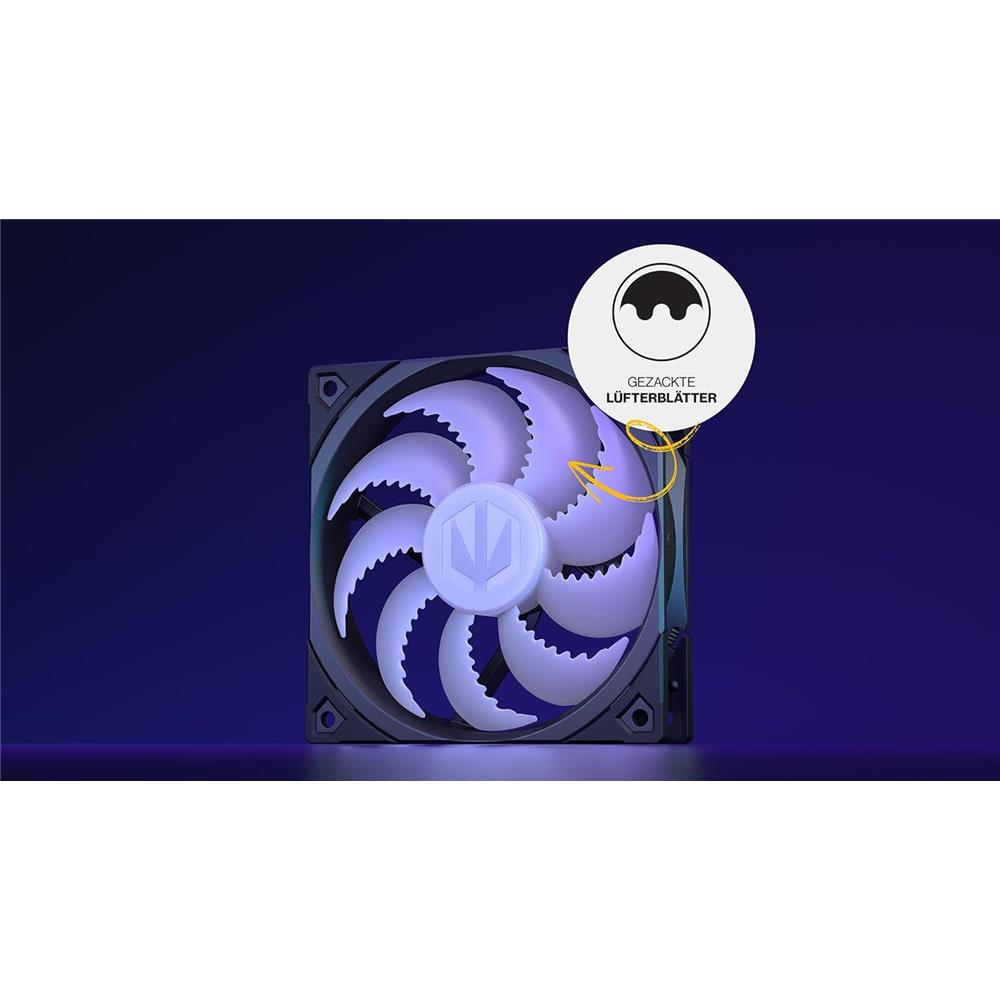 ENDORFY Fera 5 Black ARGB CPU-Kühler, Beleuchtet, inklusive Wärmeleitpaste | EY3A012