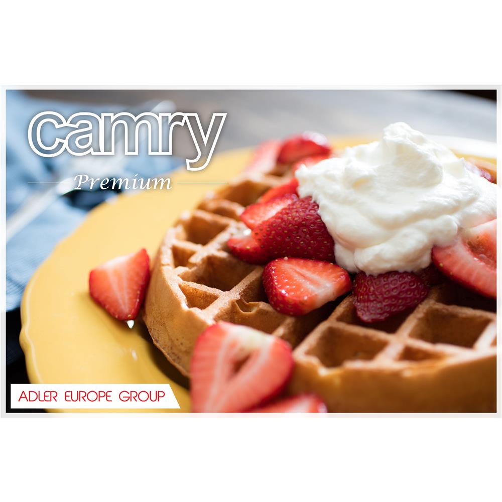 Camry CR 3022 Waffeleisen 1000 W Waffelmaker Waffelmaschine 5 Herzwaffeln