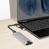 LogiLink Festplattengehäuse für M.2 NVMe SSDs, USB 3.2 Gen 2, 10 Gbit/s, Silber