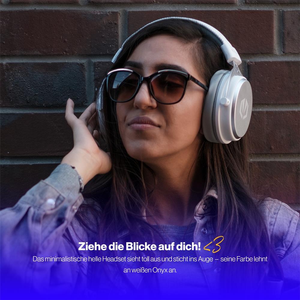 ENDORFY VIRO Plus USB OWH EY1A005, Weiß, Headset, Kopfhörer mit Mikrofon, Klinke, Over-Ear