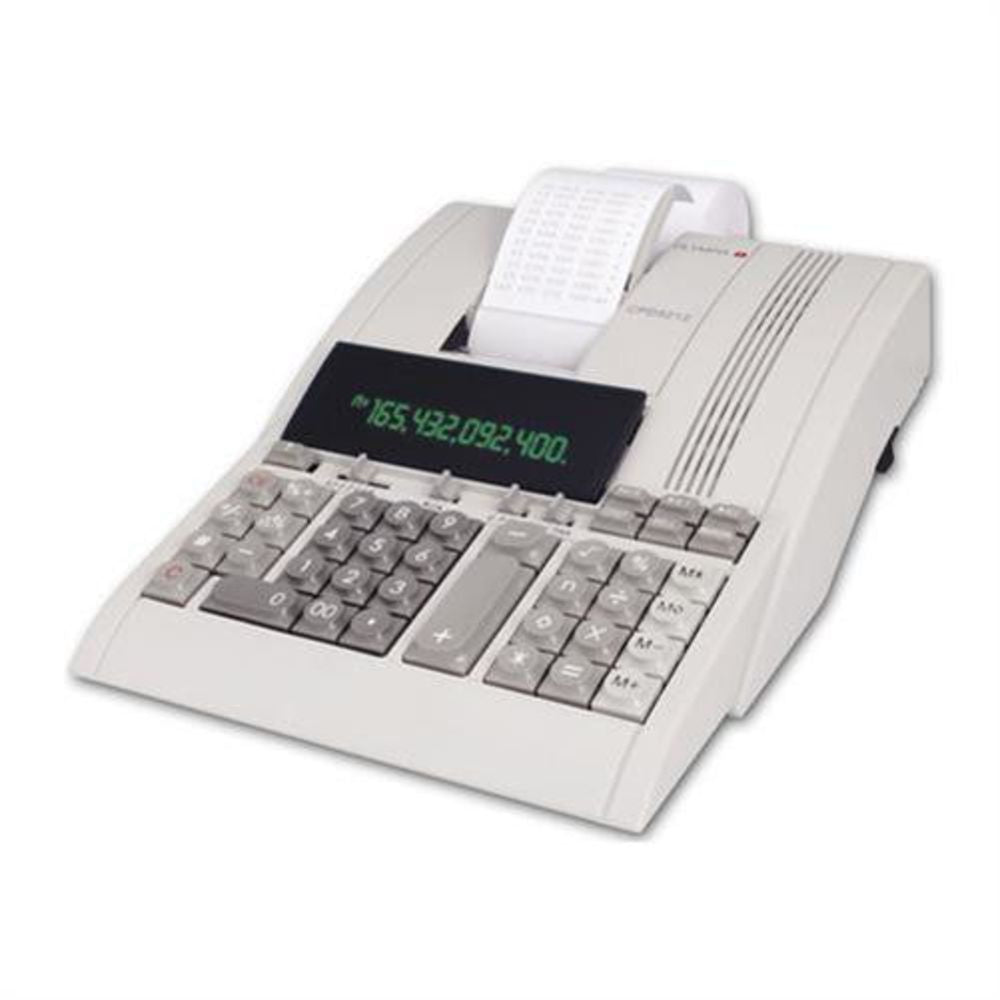 Olympia CPD 5212 druckender Tischrechner 12 stelliges Display 5 Umrechnungskurse ergonomisch