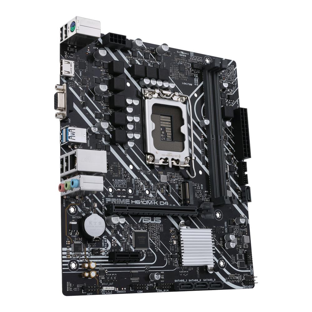 ASUS PRIME H610M-K D4 Gaming Mainboard Sockel Intel LGA 1700 mATX DDR4 PCIe 4.0 M.2