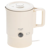 Adler AD 1388b Reisewasserkocher 0,8L kompakt leicht klappbarer Griff Beige