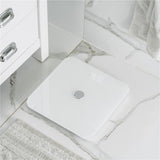 Adler AD 8187 Smart Badezimmerwaage mit App 180 kg LED Personenwaage weiß