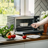 Adler AD 6031 Elektro-Backofen 30L schwarz – Heißluft & Grill, 12 Backmodi