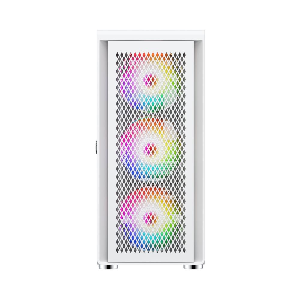 Silentware Air 100 White – Midi Tower mit Mesh-Front, Glas-Seitenfenster & 4 A-RGB Lüftern