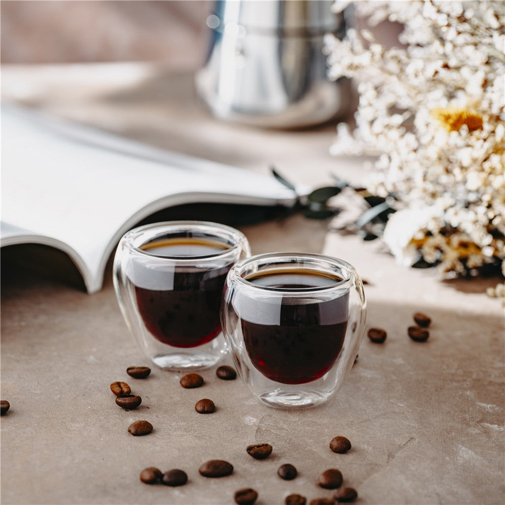 Camry CR 4427 Espresso Glasbecher 2er Set 72,7 ml spülmaschinenfest