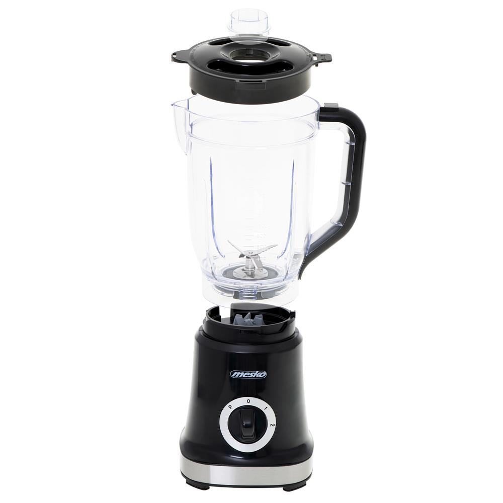 Mesko MS 4079b Standmixer Schwarz 1,8 Liter 1000W Mixer Smoothie Maker Edelstahl Messer Kunststoff