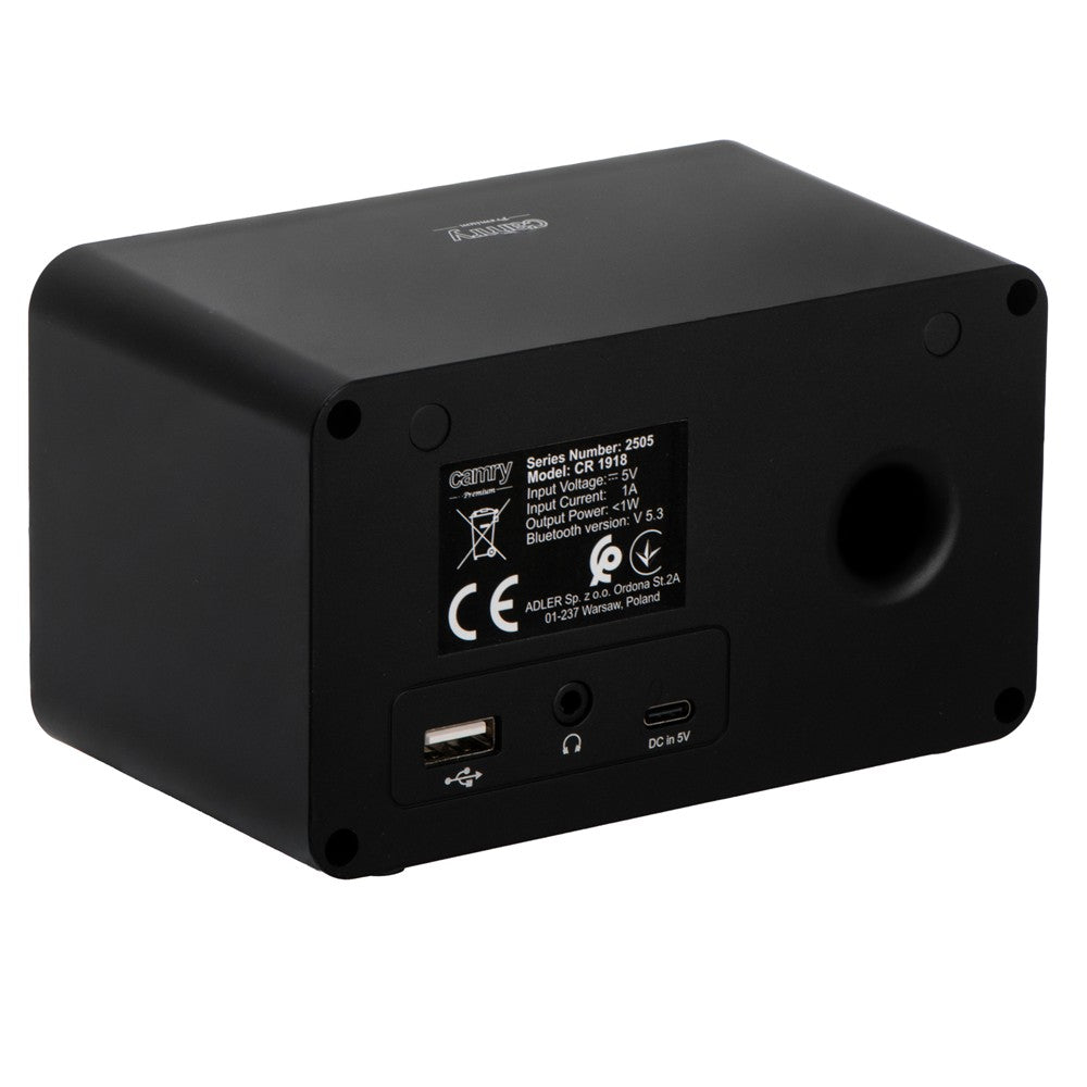 Camry CR 1918 Internet Radio WiFi – Internetradio mit Bluetooth, WLAN, Farbdisplay und Radiowecker für Küche, Schlafzimmer und Büro
