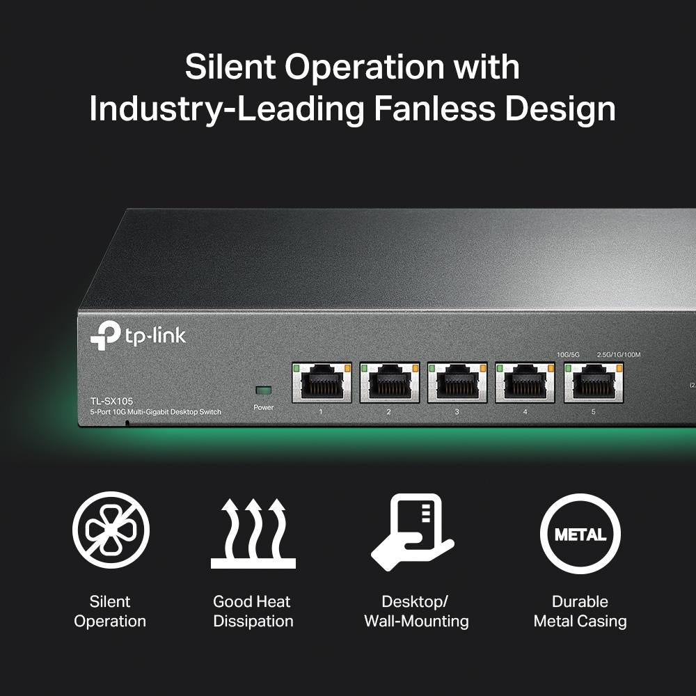 TP-Link TL-SX105 5-Port 10G Desktop Switch unmanaged