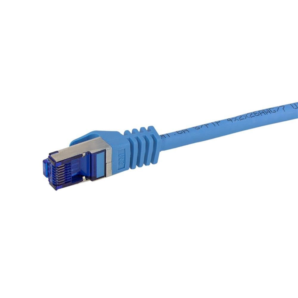 LogiLink Patchkabel Ultraflex, Cat.6A, S/FTP, Blau, 0,25m