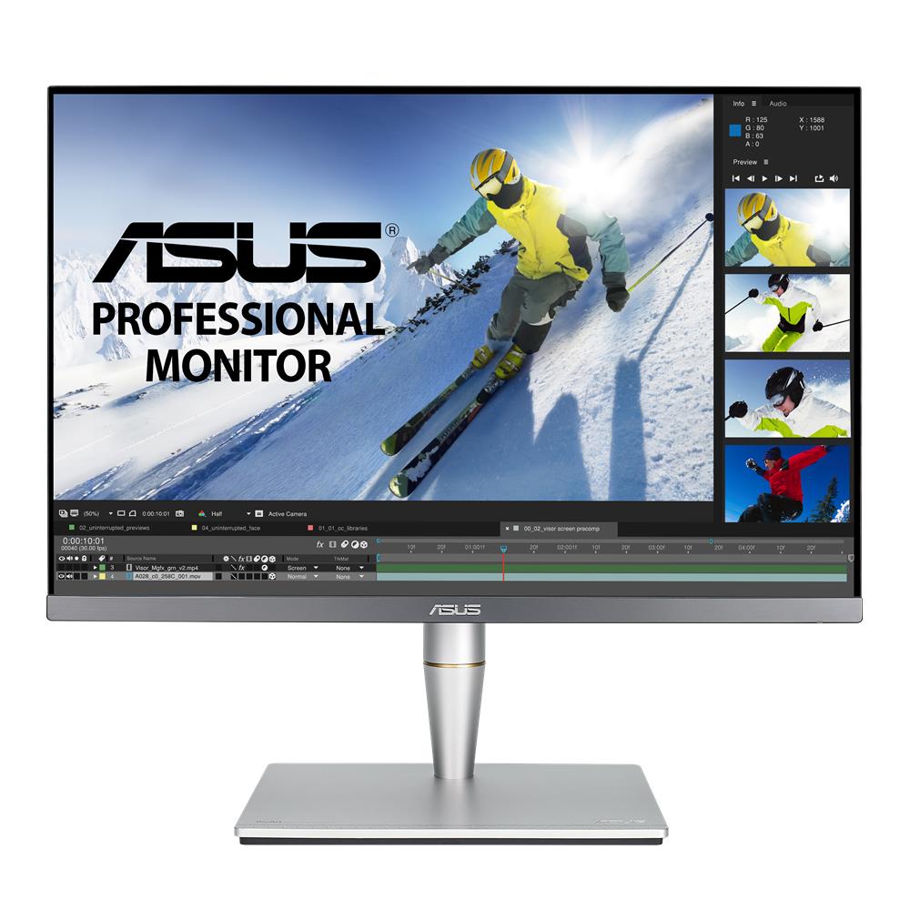 ASUS ProArt PA24AC 61,2 cm 24,1 Zoll Monitor WUXGA HDR-10 HDMI DisplayPort 5ms Reaktionszeit schwarz