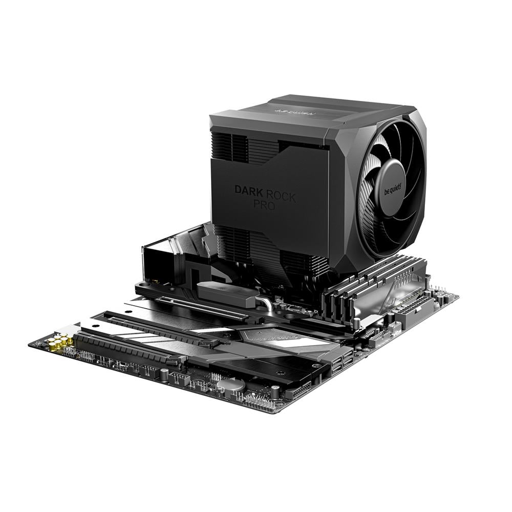 be quiet! Dark Rock Pro 6 Luftkühler, Extrem Hohe CPU-Kühlleistung, Semi-Passiver Quiet-Modus, 7 Hochleistungs-Heatpipes, 2 Nahezu Geräuschlose Silent Wings PWM-Lüfter, Einfache Installation