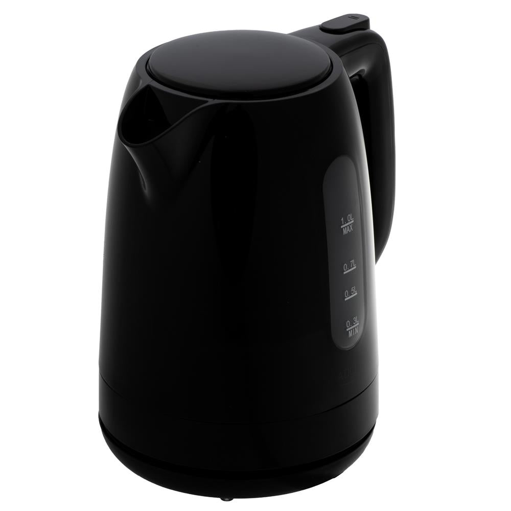 Adler AD 1380b Wasserkocher Kunststoff 1,0 l schwarz – kompakt & sicher